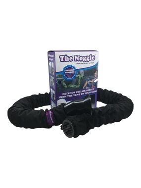 black Noggle car air vent extender hose- 8 ft